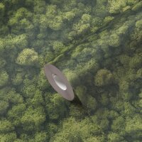 Wald-Tapete Luftaufnahme Gr&uuml;n - Vliestapete...