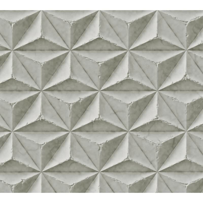 3D-Tapete Beton Grau - Vliestapete geometrisch modern - Mustertapete mit Struktur AS-Creation (397001)