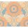 Retro-Blumentapete Apricot Blau Beige - Mustertapete floral - Vliestapete AS-Creation (395302)