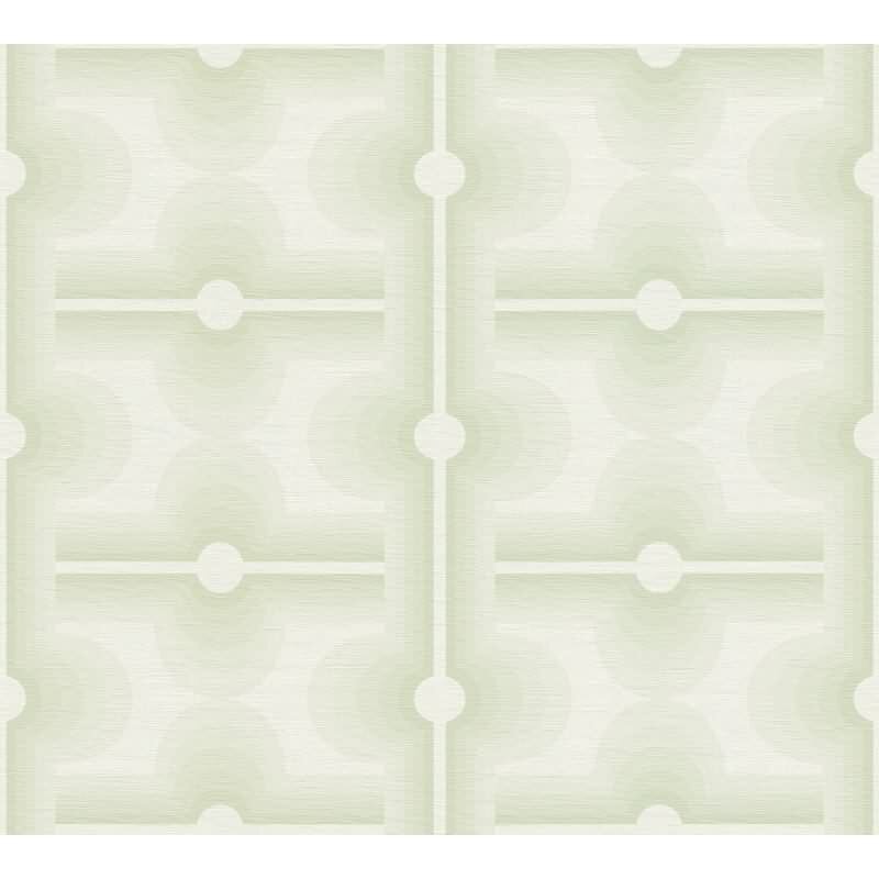 Retro-Tapete Geometrisch Grün Weiß - Mustertapete 70er Jahre - Vliestapete AS-Creation (395331)