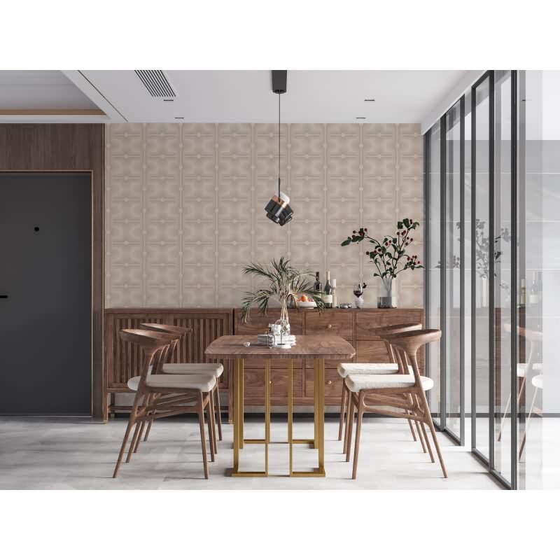 Retro Tapete Geometrisch Beige Creme - Muster Tapete 70er Jahre - Vlies Tapete AS-Creation (395335)