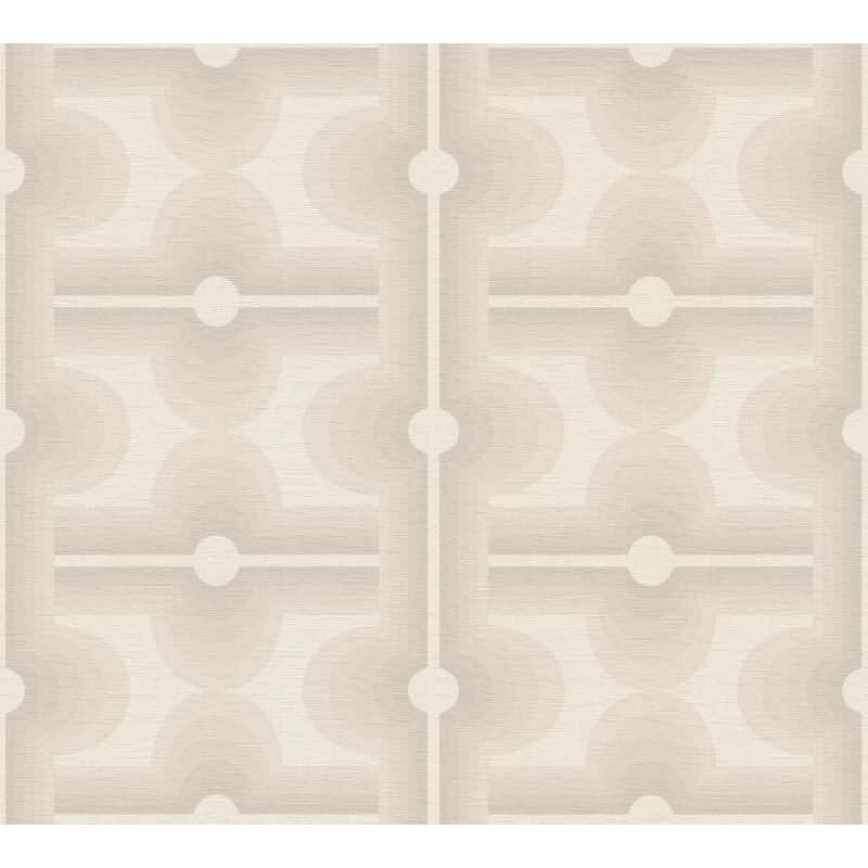 Retro Tapete Geometrisch Beige Creme - Muster Tapete 70er Jahre - Vlies Tapete AS-Creation (395335)