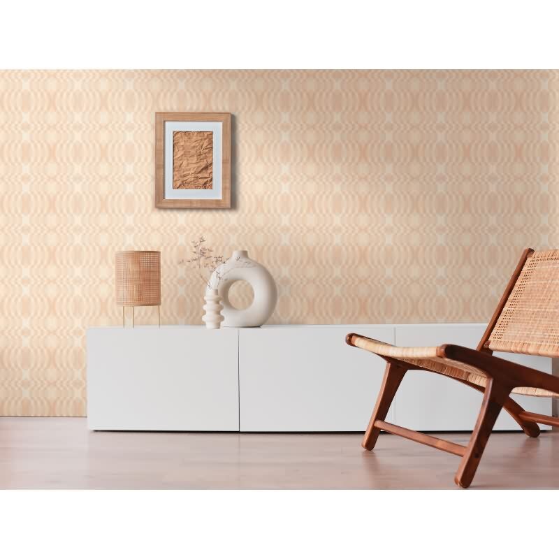 Retro-Tapete Geometrisch Beige Creme - Mustertapete 70er Stil - Vliestapete modern AS-Creation (395345)
