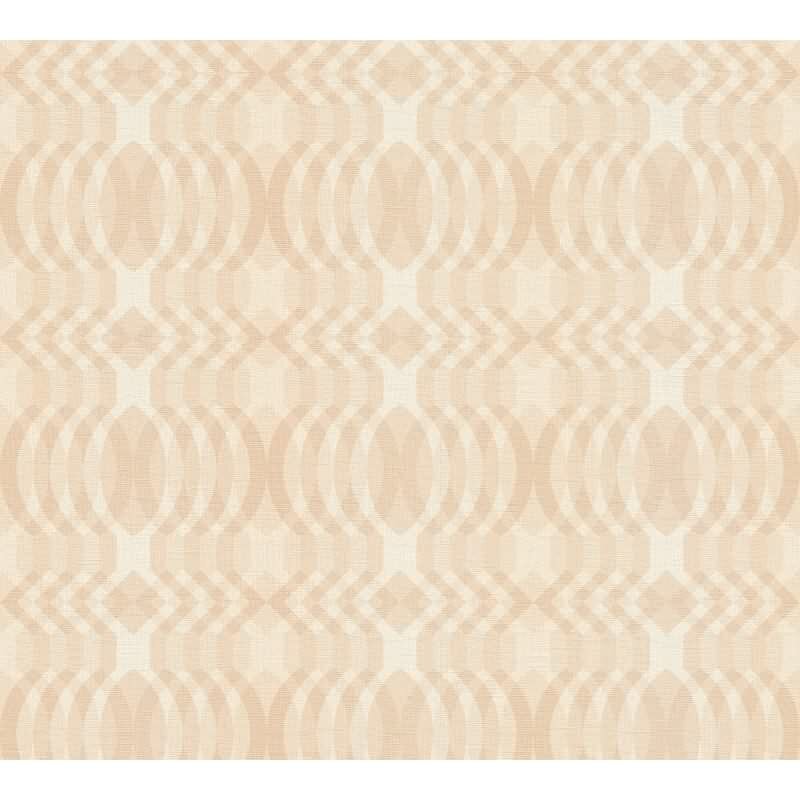 Retro-Tapete Geometrisch Beige Creme - Mustertapete 70er Stil - Vliestapete modern AS-Creation (395345)