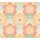 Retro-Blumen-Tapete Orange Gelb Grün Creme - Vliestapete mit Wellenmuster - Muster Tapete AS-Creation (395394)