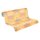 Retro Blumen-Tapete Gelb Orange Beige - Vlies Tapete mit Wellenmuster - Mustertapete AS-Creation (395395)