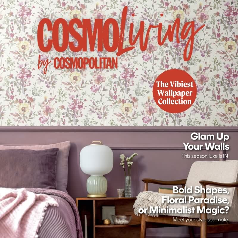 COSMOPOLITAN Vliestapete Blumentapete Weiß Rosa moderne florale Aquarell Tapete fürs Wohnzimmer livingwalls (790611)