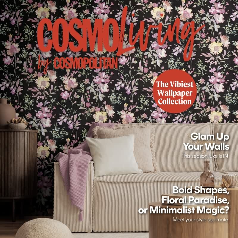 COSMOPOLITAN Vliestapete Blumen Schwarz Bunt moderne Aquarell Tapete floral Design livingwalls (790612)