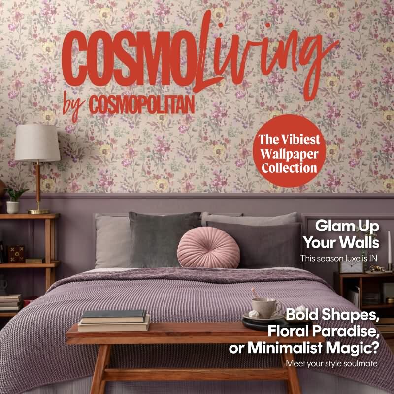 COSMOPOLITAN Vliestapete Blumen Rosa Pfirsich Aquarell Tapete fürs Schlafzimmer livingwalls (790613)