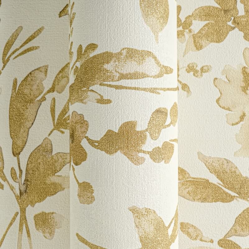 COSMOPOLITAN Vliestapete Blumen Weiß Gold moderne florale Designer Tapete livingwalls (790614)