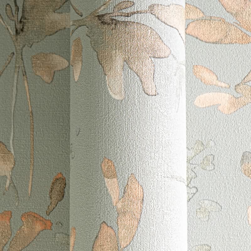 COSMOPOLITAN Vliestapete Blumen Apricot Blau Vintage Aquarell Tapete Pastell livingwalls (790616)