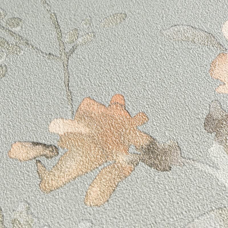 COSMOPOLITAN Vliestapete Blumen Apricot Blau Vintage Aquarell Tapete Pastell livingwalls (790616)