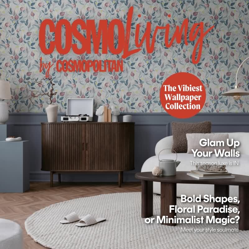 COSMOPOLITAN Vliestapete Hellblau Rosa Designer Tapete floral fürs Schlafzimmer livingwalls (790621)