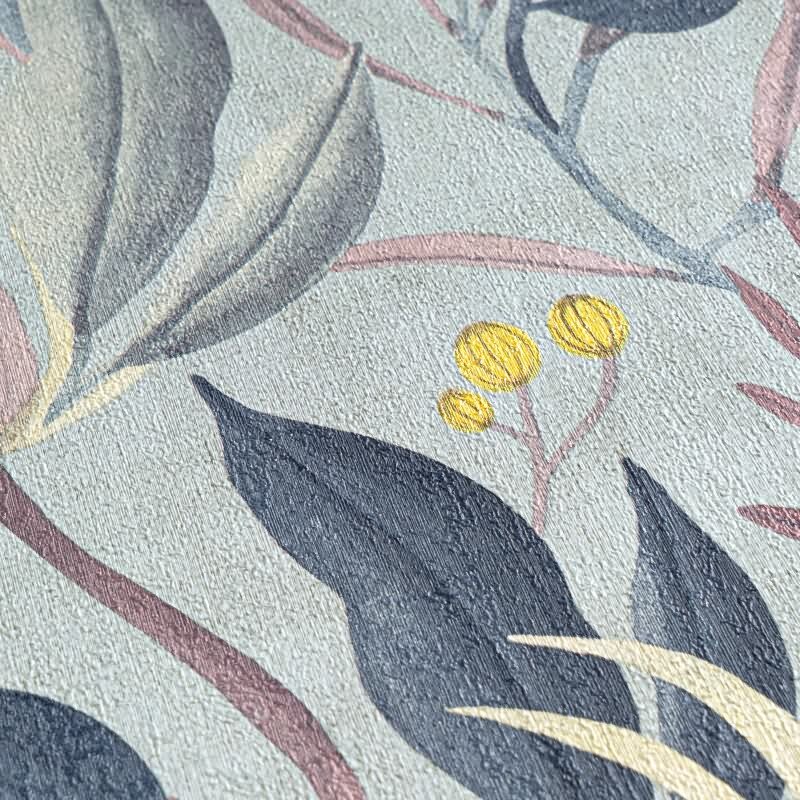 COSMOPOLITAN Vliestapete Hellblau Rosa Designer Tapete floral fürs Schlafzimmer livingwalls (790621)