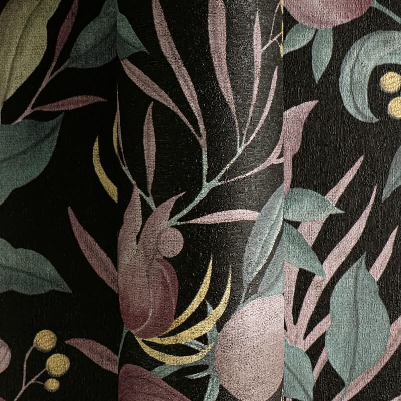 COSMOPOLITAN Vliestapete Blüten Schwarz Rosa moderne botanische Tapete Design livingwalls (790622)