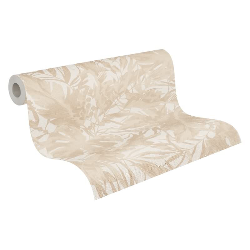 COSMOPOLITAN Vliestapete Dschungel Beige Creme botanische Tapete mit Blättern livingwalls (790631)