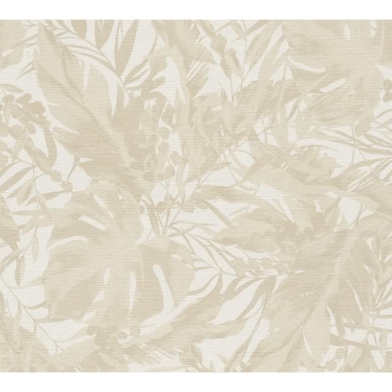 COSMOPOLITAN Vliestapete Dschungel Beige Creme botanische Tapete mit Blättern livingwalls (790631)