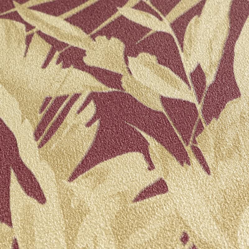 COSMOPOLITAN Vliestapete Dschungel Bordeaux Rot Goldbeige moderne Muster Tapete livingwalls (790635)