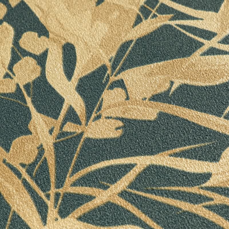 COSMOPOLITAN Vliestapete Dschungel Petrol Goldbeige exklusive Designer Tapete livingwalls (790636)