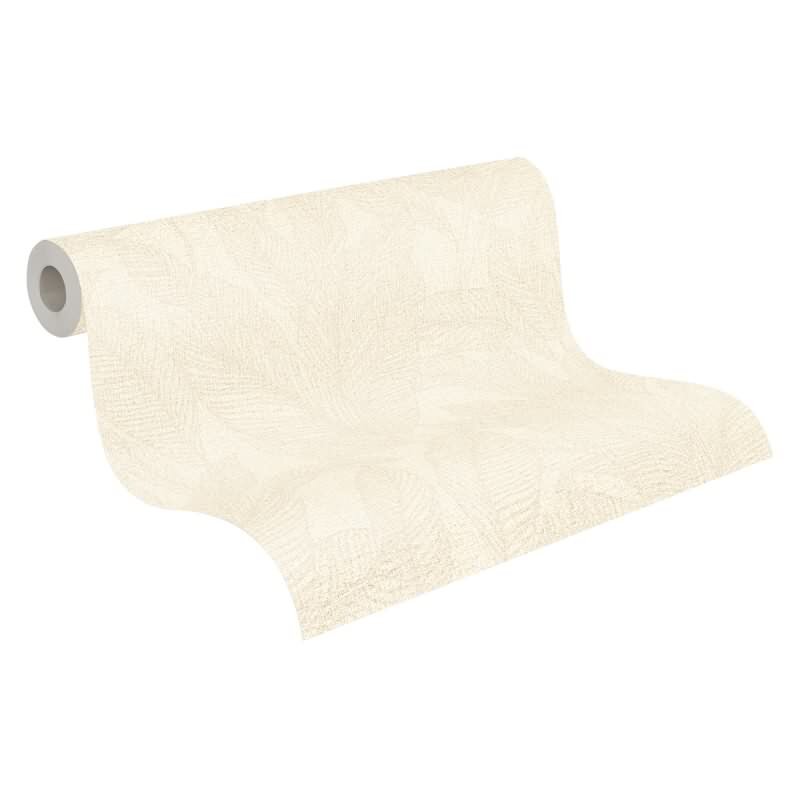 COSMOPOLITAN Vliestapete Blätter Creme Beige moderne Tapete fürs Wohnzimmer livingwalls (790641)