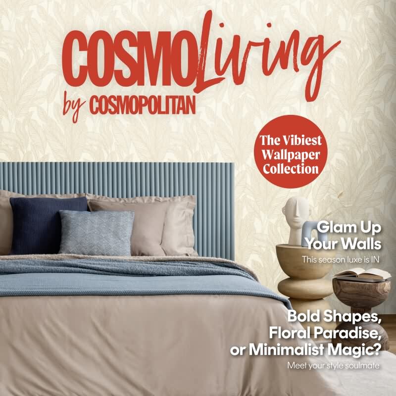 COSMOPOLITAN Vliestapete Blätter Beige Creme natürliche Tapete fürs Schlafzimmer livingwalls (790642)