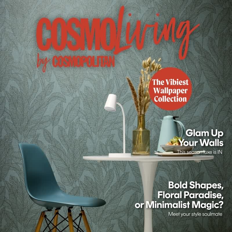 COSMOPOLITAN Vliestapete Blätter Petrol-Blau Grün natürliche Muster Tapete livingwalls (790644)