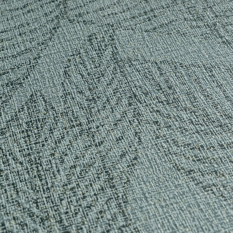 COSMOPOLITAN Vliestapete Blätter Petrol-Blau Grün natürliche Muster Tapete livingwalls (790644)