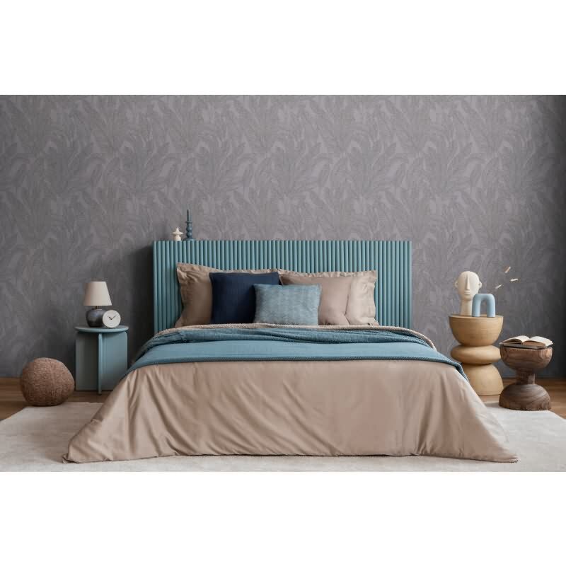 COSMOPOLITAN Vliestapete Blätter Dunkelgrau moderne Wohnzimmer Tapete livingwalls (790645)