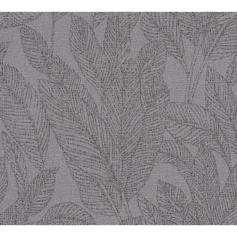 COSMOPOLITAN Vliestapete Blätter Dunkelgrau moderne Wohnzimmer Tapete livingwalls (790645)