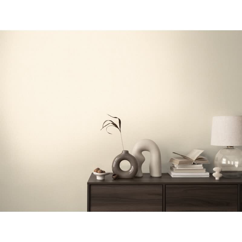 COSMOPOLITAN Vliestapete Struktur Creme Metallic moderne Uni Tapete fürs Wohnzimmer livingwalls (790651)