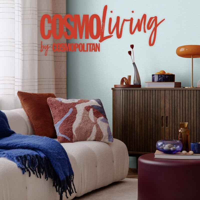 COSMOPOLITAN Vliestapete Hellblau mit Struktur moderne Uni Tapete Metallic livingwalls (790654)