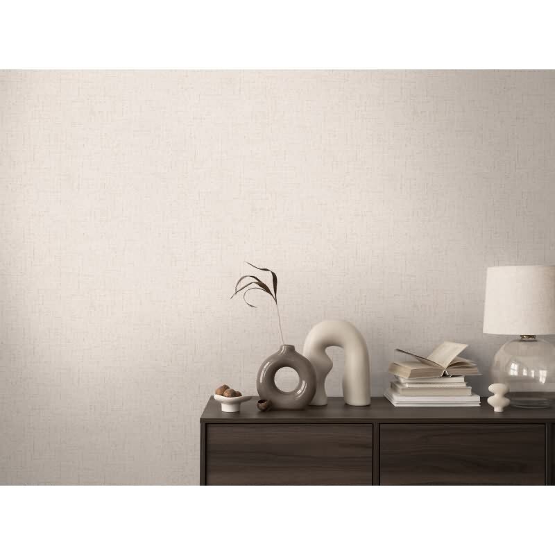 COSMOPOLITAN Vliestapete Struktur Weiß Grau dezente Tapete in Textiloptik livingwalls (790669)