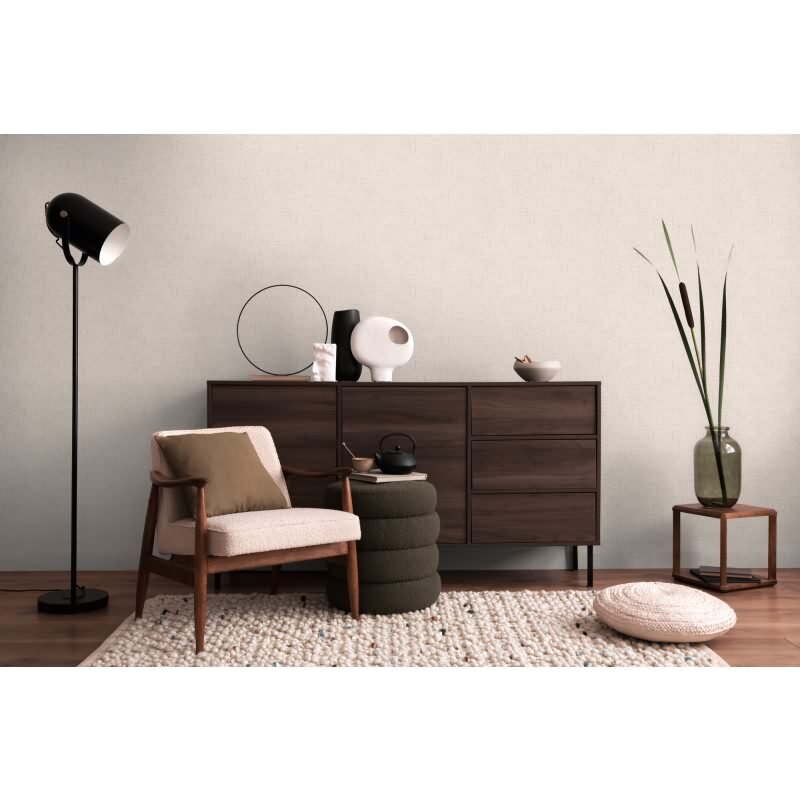 COSMOPOLITAN Vliestapete Struktur Weiß Grau dezente Tapete in Textiloptik livingwalls (790669)