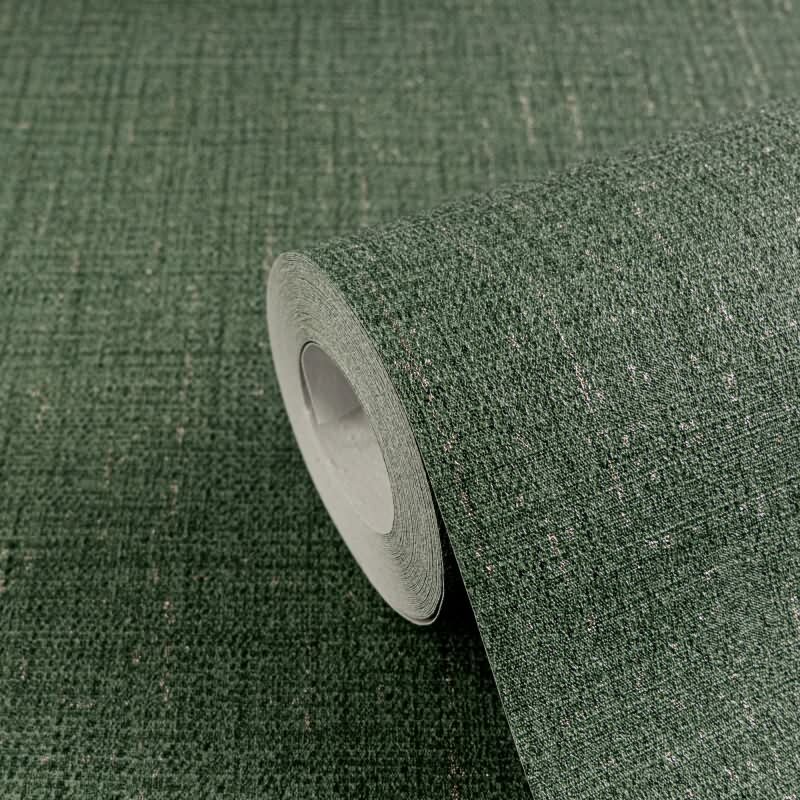 COSMOPOLITAN Vliestapete Smaragdgrün moderne melierte Tapete fürs Wohnzimmer livingwalls (790673)