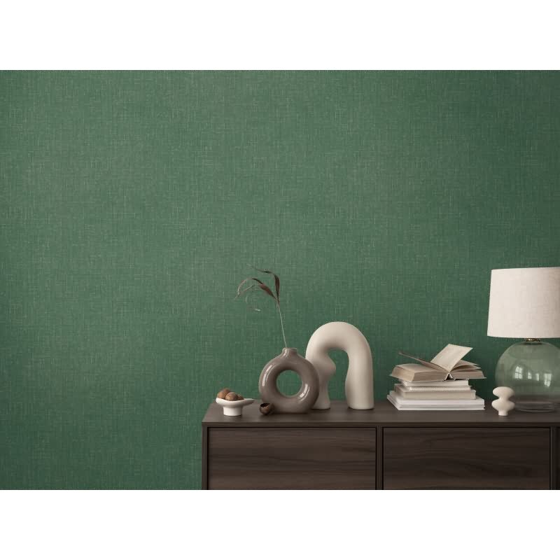COSMOPOLITAN Vliestapete Smaragdgrün moderne melierte Tapete fürs Wohnzimmer livingwalls (790673)