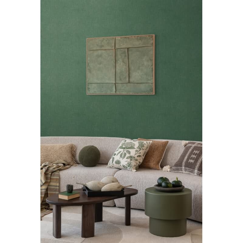 COSMOPOLITAN Vliestapete Smaragdgrün moderne melierte Tapete fürs Wohnzimmer livingwalls (790673)