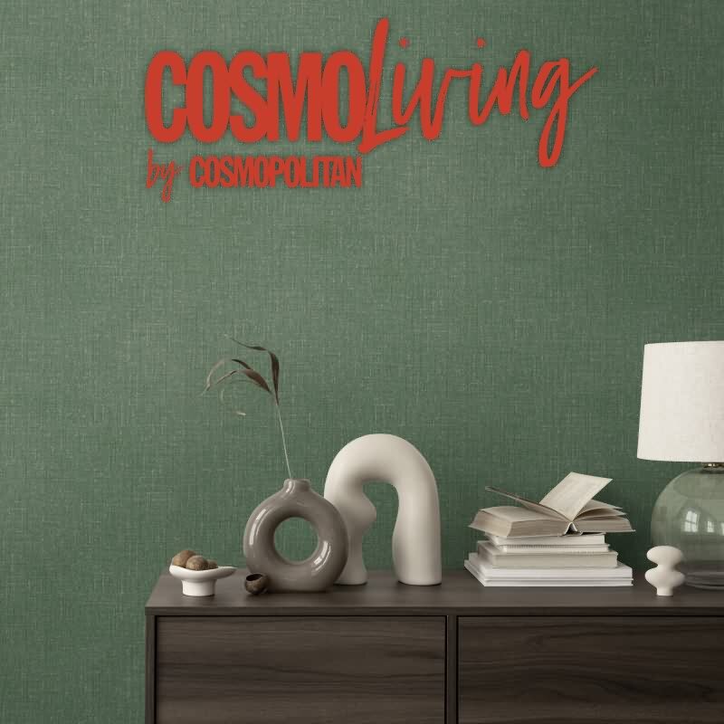 COSMOPOLITAN Vliestapete Smaragdgrün moderne melierte Tapete fürs Wohnzimmer livingwalls (790673)