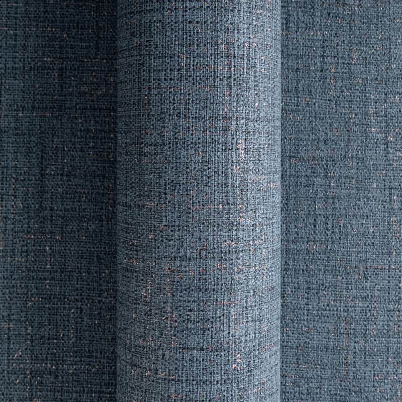 COSMOPOLITAN Vliestapete Dunkelblau edle Uni Tapete mit Textiloptik fürs Schlafzimmer livingwalls (790674)