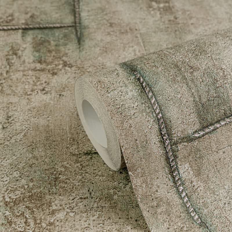 COSMOPOLITAN Vliestapete Betonoptik Braun-Grün Tapete im Vintage Loft Style livingwalls (790854)