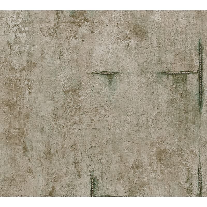 COSMOPOLITAN Vliestapete Betonoptik Braun-Grün Tapete im Vintage Loft Style livingwalls (790854)