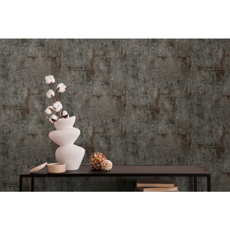 COSMOPOLITAN Vliestapete Betonoptik Anthrazit Schwarz Loft Design Tapete für die Küche livingwalls (790855)