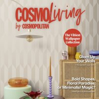 COSMOPOLITAN 3D Vliestapete Beige Metallic schimmernde...