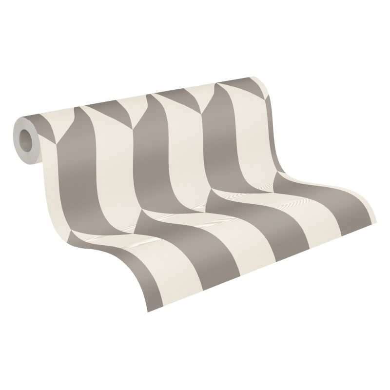 COSMOPOLITAN 3D Vliestapete Grau Silber Weiß moderne Tapete mit Metallic-Effekt livingwalls (790863)