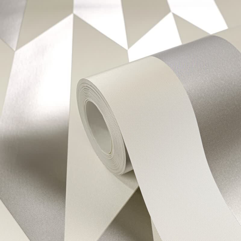 COSMOPOLITAN 3D Vliestapete Grau Silber Weiß moderne Tapete mit Metallic-Effekt livingwalls (790863)