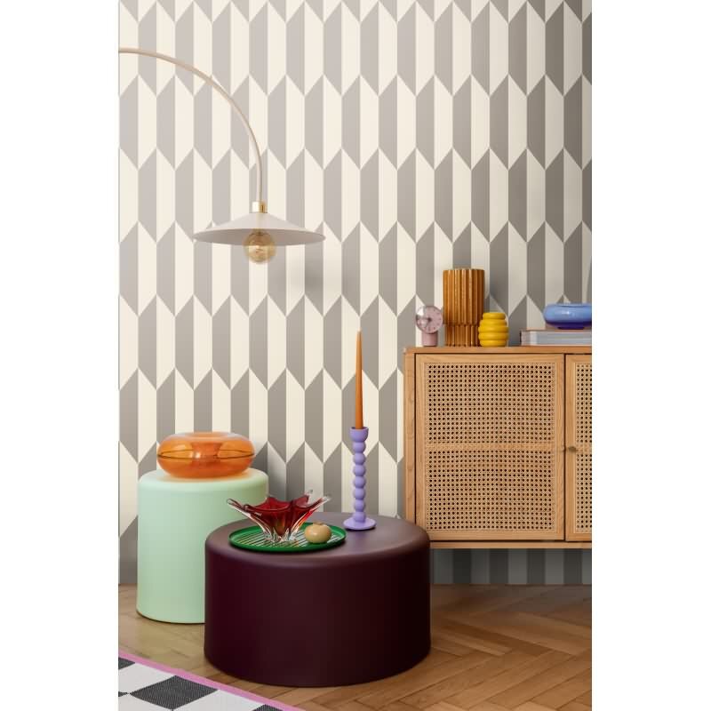 COSMOPOLITAN 3D Vliestapete Grau Silber Weiß moderne Tapete mit Metallic-Effekt livingwalls (790863)