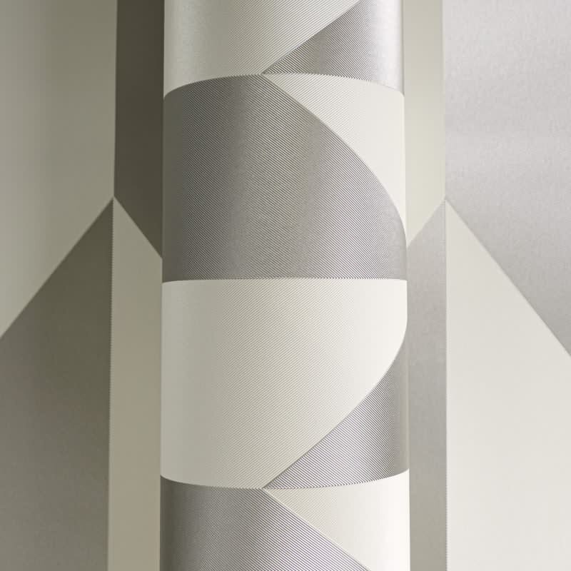 COSMOPOLITAN 3D Vliestapete Grau Silber Weiß moderne Tapete mit Metallic-Effekt livingwalls (790863)