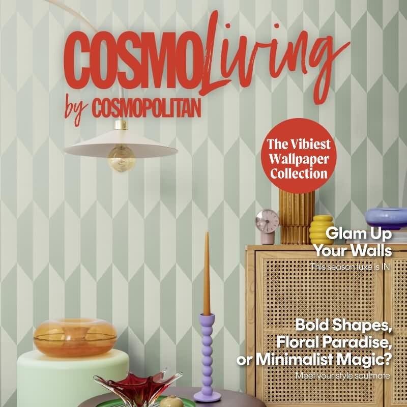 COSMOPOLITAN 3D Vliestapete Grün geometrische Tapete mit Metallic-Effekt fürs Wohnzimmer livingwalls (790864)