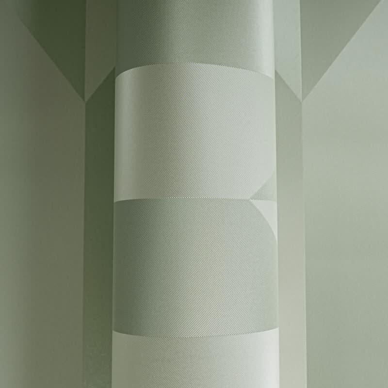 COSMOPOLITAN 3D Vliestapete Grün geometrische Tapete mit Metallic-Effekt fürs Wohnzimmer livingwalls (790864)