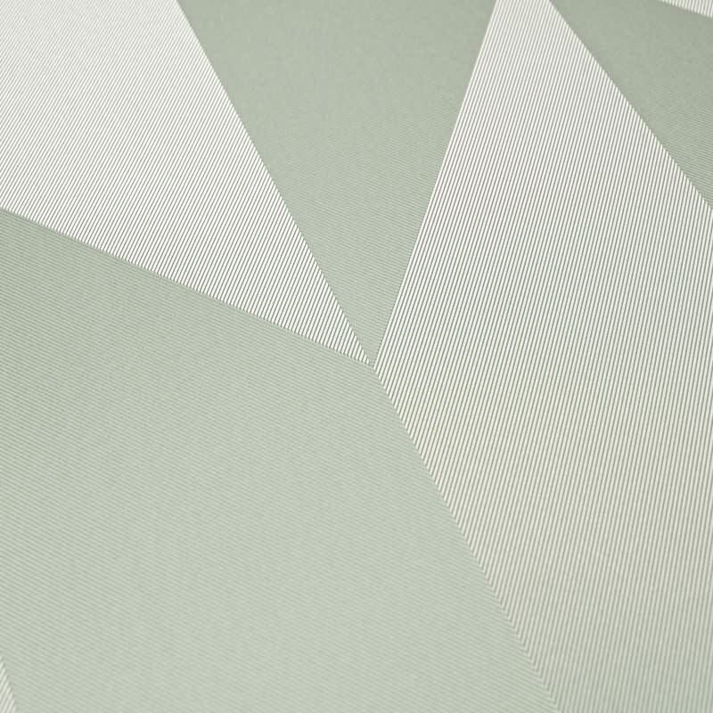 COSMOPOLITAN 3D Vliestapete Grün geometrische Tapete mit Metallic-Effekt fürs Wohnzimmer livingwalls (790864)
