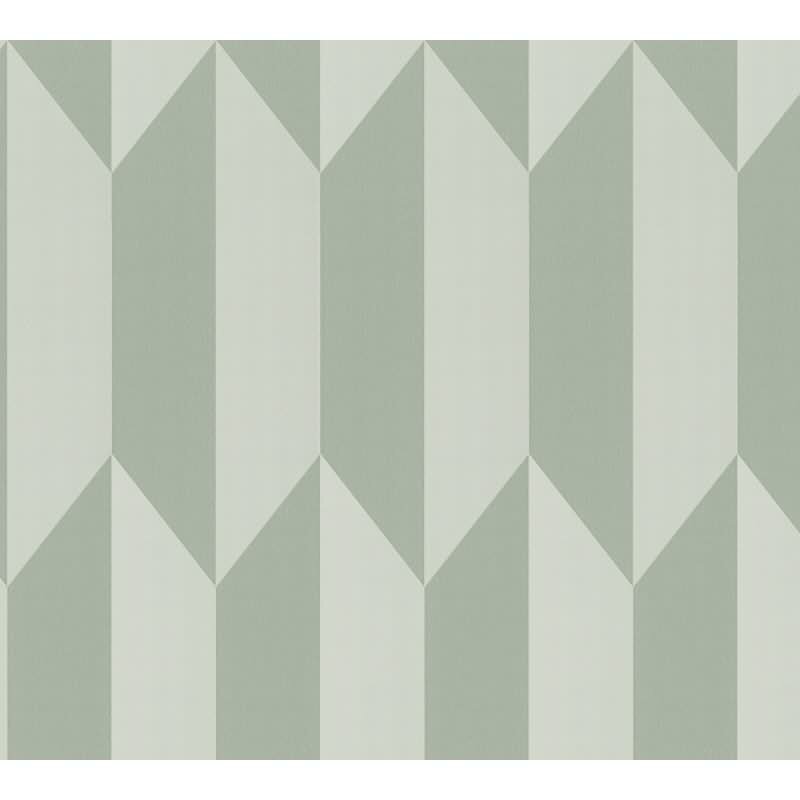 COSMOPOLITAN 3D Vliestapete Grün geometrische Tapete mit Metallic-Effekt fürs Wohnzimmer livingwalls (790864)